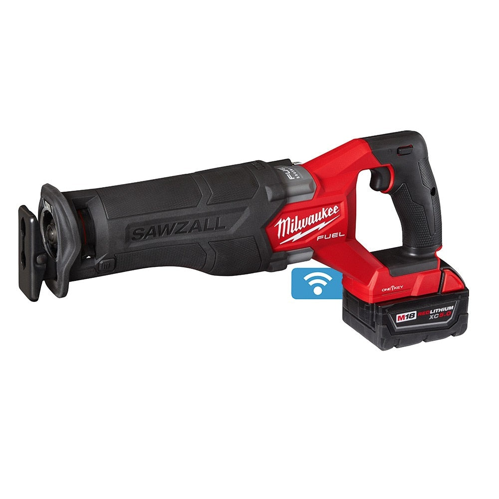 Milwaukee 2822-22 M18 FUEL™ SAWZALL® Recip Saw W/ One-Key™- 2 battery XC5.0 Kit - 4