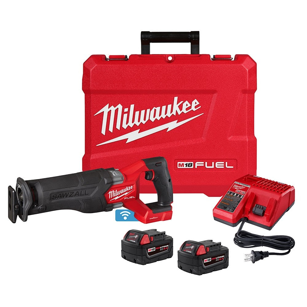 Milwaukee 2822-22 M18 FUEL™ SAWZALL® Recip Saw W/ One-Key™- 2 battery XC5.0 Kit - 15