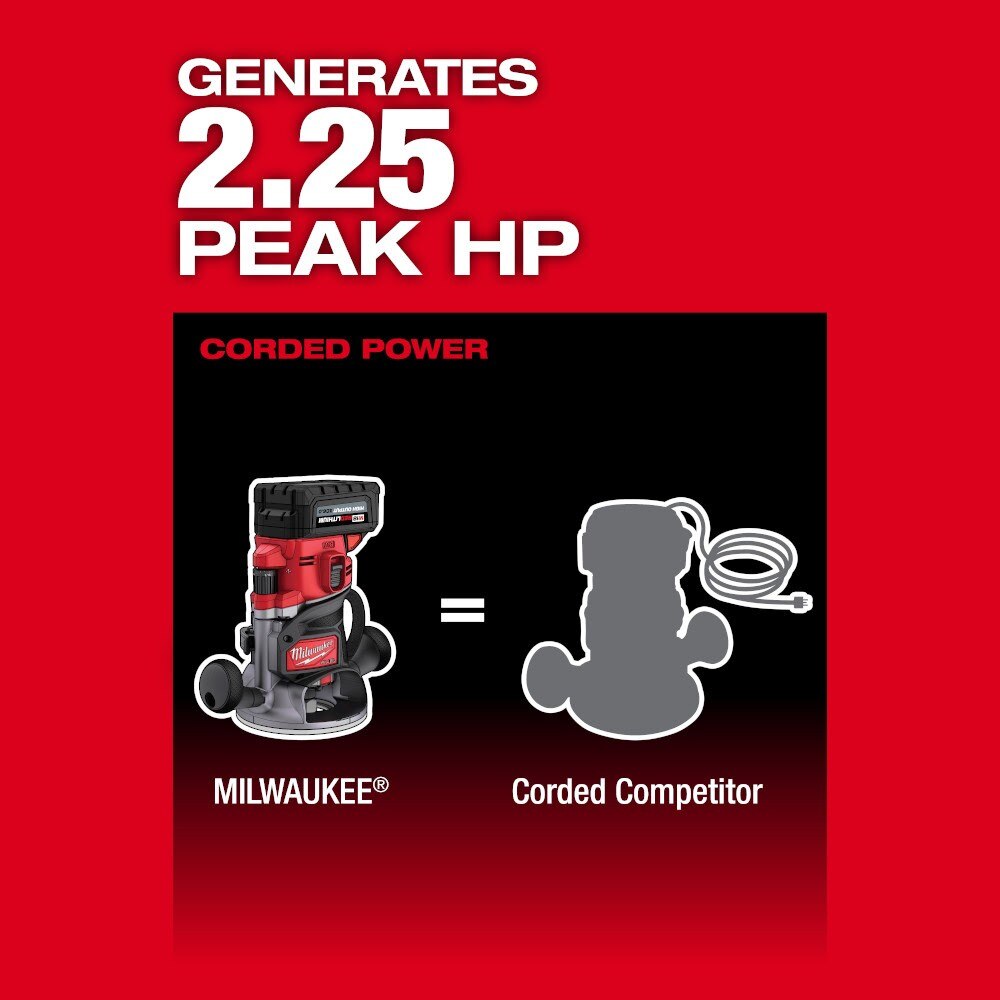 Milwaukee 2838-21 M18 FUEL 1/2" Router Kit - 6