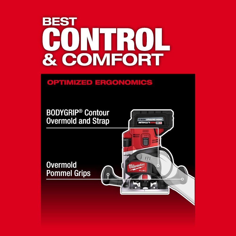 Milwaukee 2838-21 M18 FUEL 1/2" Router Kit - 7