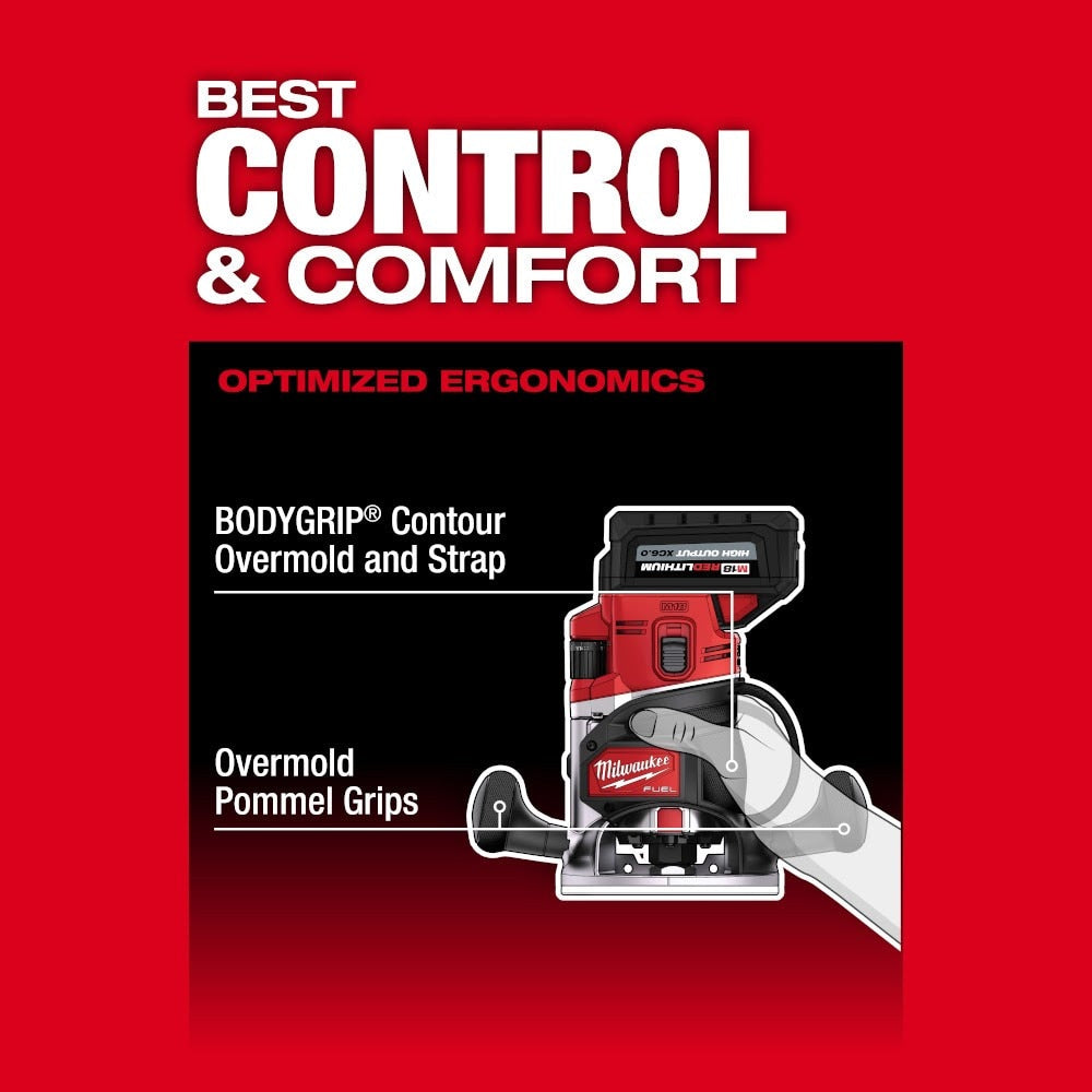 Milwaukee 2838-21 M18 FUEL 1/2" Router Kit - 7