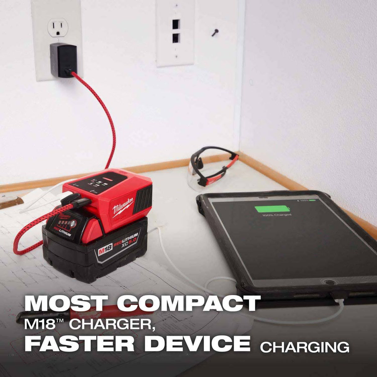Milwaukee 2847-20 M18 TOP-OFF Charger & Power Supply - 4