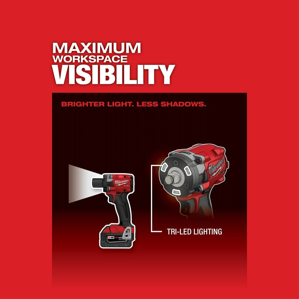 Milwaukee 2855-20 "M18 FUEL™ 1/2 " Compact Impact Wrench w/ Friction Ring Bare Tool " - 7