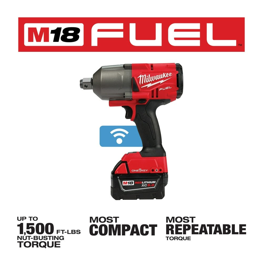 Milwaukee 2864-22 M18 FUEL ONE-KEY High Torque Impact Wrench 3/4" Friction Ring Kit - 3