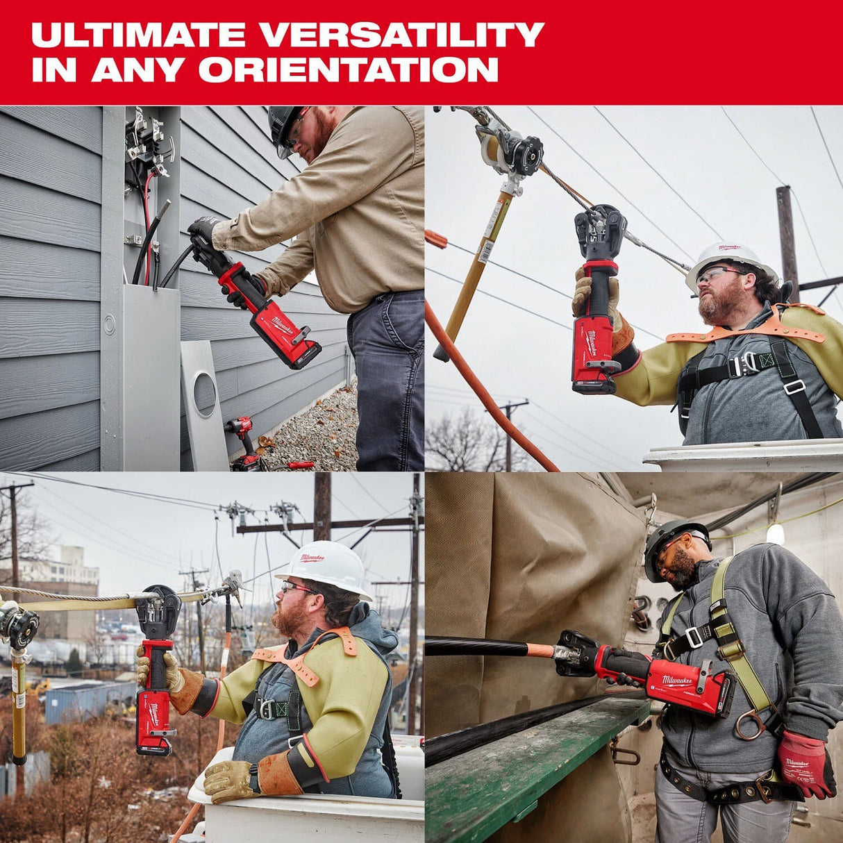 Milwaukee 2876-20 M18 FORCE LOGIC 11T Dieless Latched Linear Utility Crimper Tool Only - 6