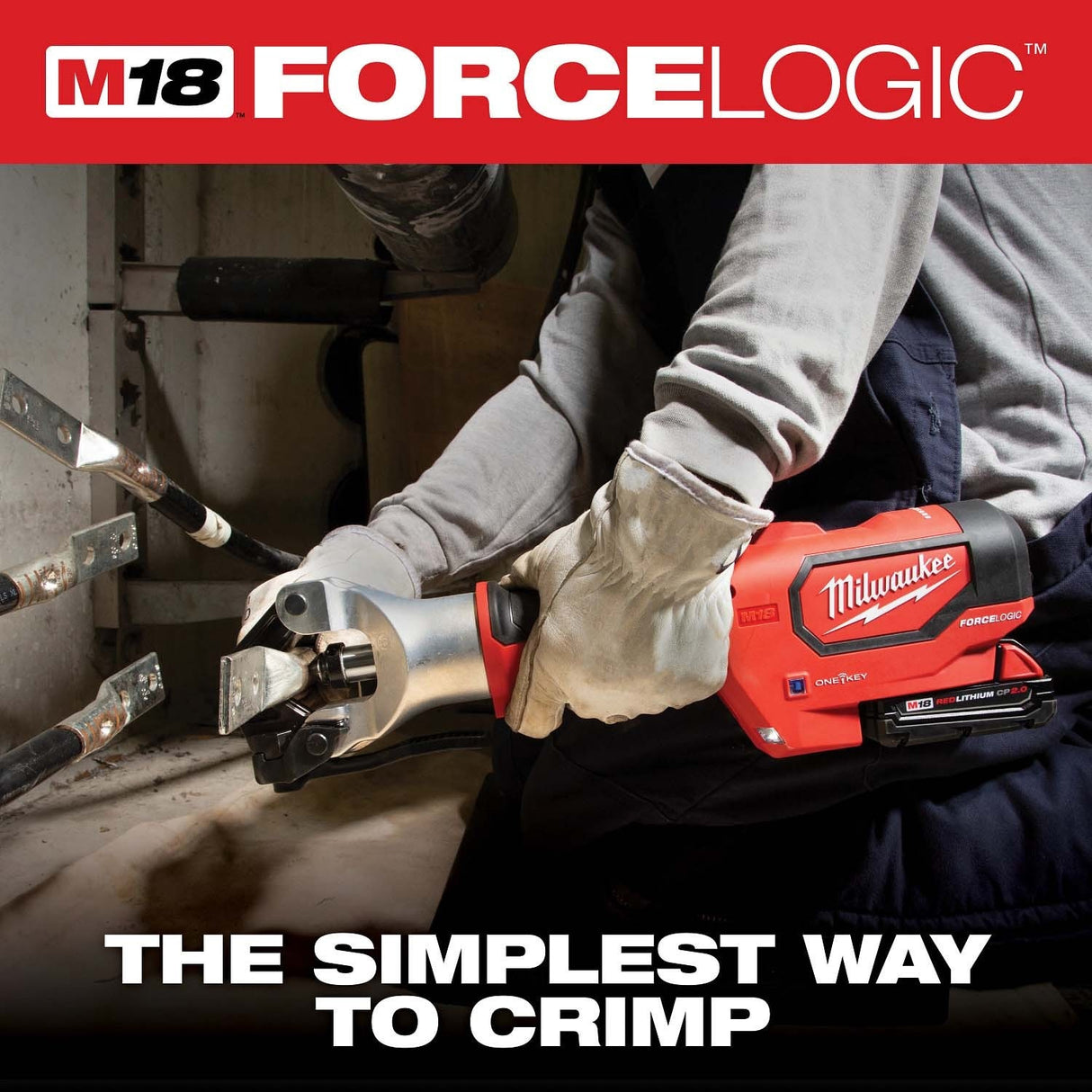 Milwaukee 2877-20 M18 FORCE LOGIC 750 MCM Dieless Crimper Bare Tool - 5