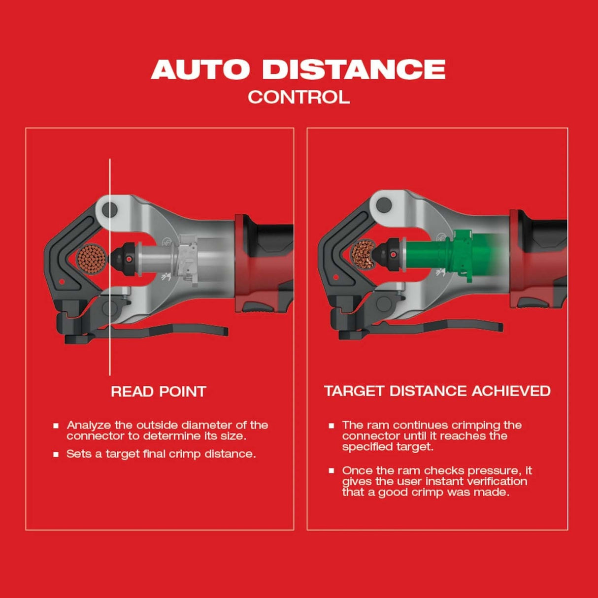 Milwaukee 2877-20 M18 FORCE LOGIC 750 MCM Dieless Crimper Bare Tool - 7
