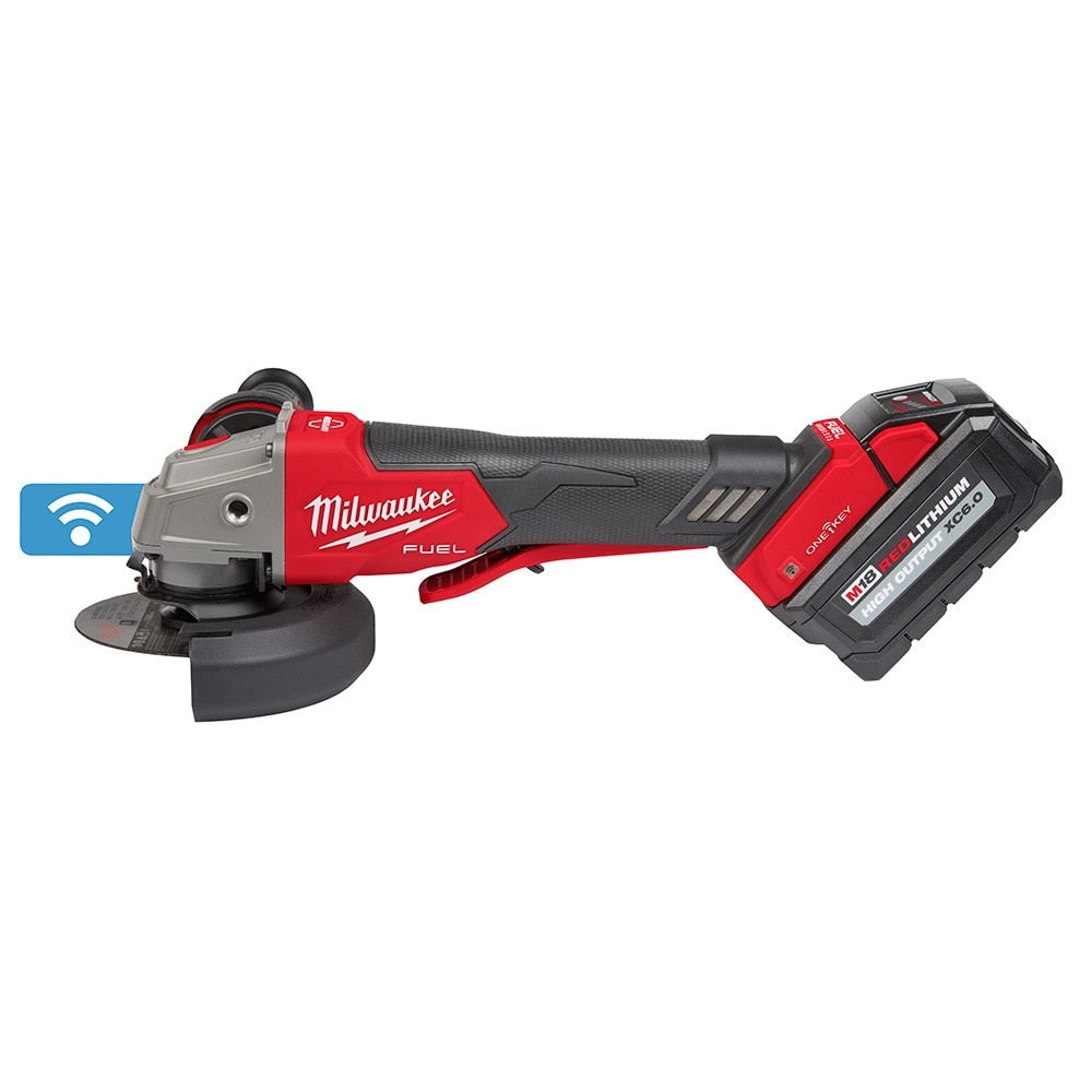 Milwaukee 2882-22 M18 FUEL™ 4-1/2" / 5" Braking Grinder w/ ONE-KEY™ Paddle Switch, No-Lock Kit - 11