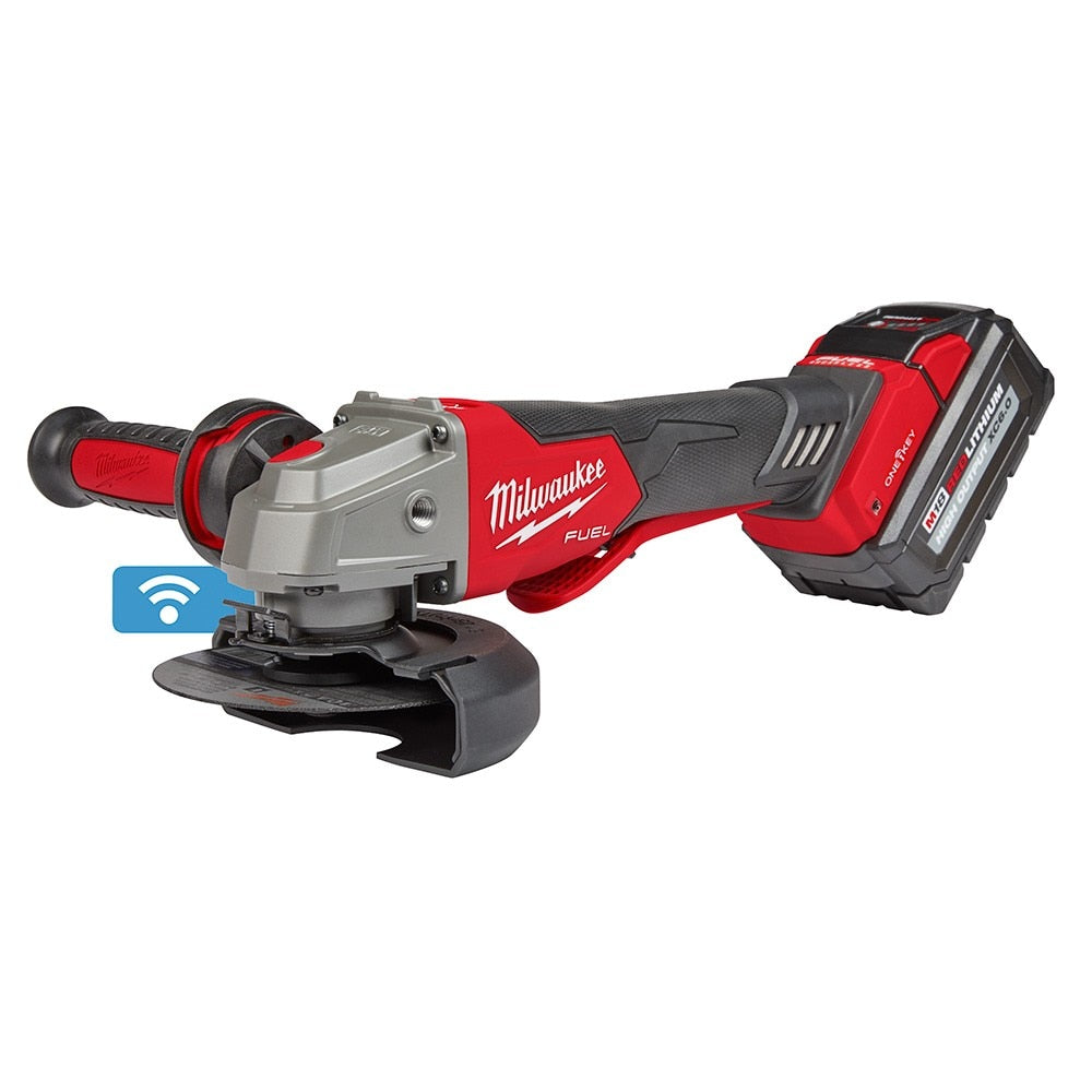 Milwaukee 2882-22 M18 FUEL™ 4-1/2" / 5" Braking Grinder w/ ONE-KEY™ Paddle Switch, No-Lock Kit - 12