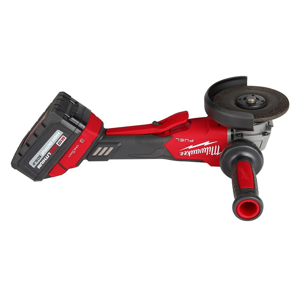 Milwaukee 2882-22 M18 FUEL™ 4-1/2" / 5" Braking Grinder w/ ONE-KEY™ Paddle Switch, No-Lock Kit - 14