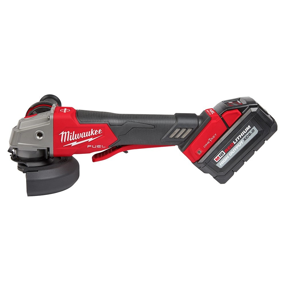 Milwaukee 2882-22 M18 FUEL™ 4-1/2" / 5" Braking Grinder w/ ONE-KEY™ Paddle Switch, No-Lock Kit - 5