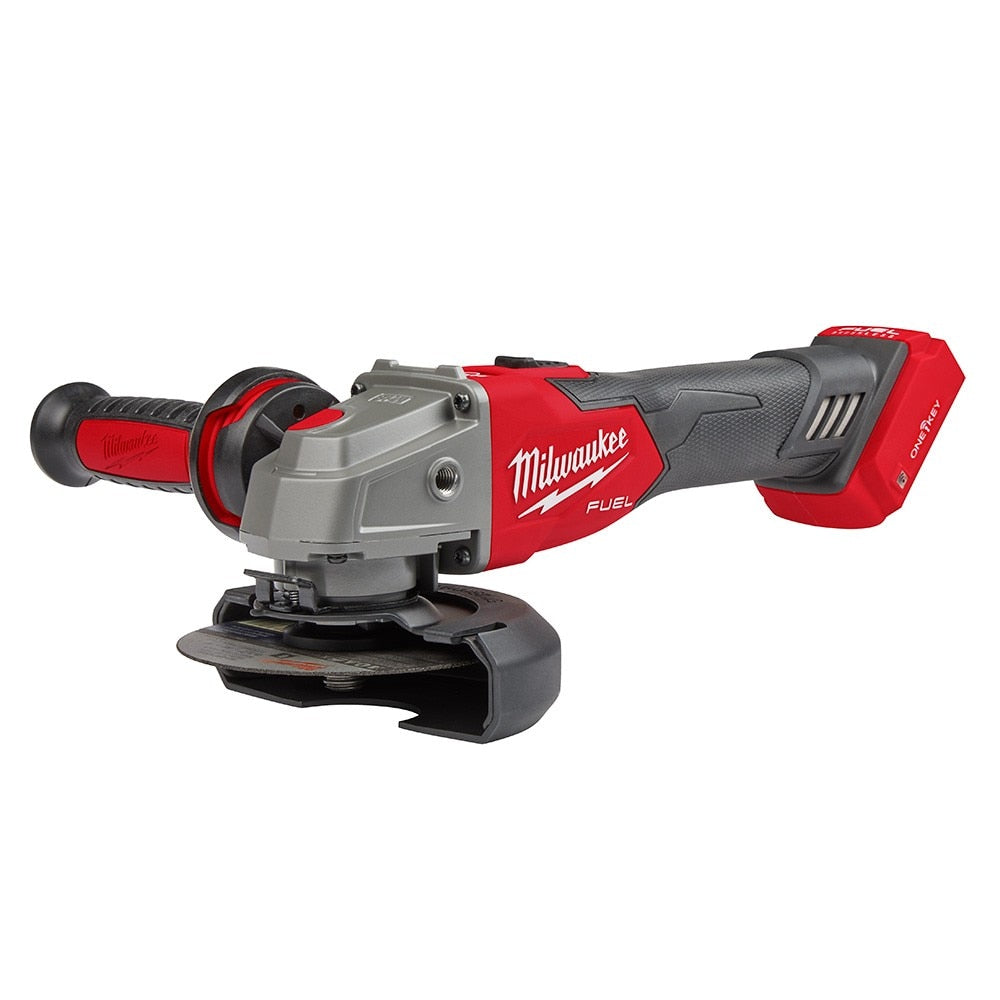 Milwaukee 2883-20 M18 FUEL™ 4-1/2" / 5" Braking Grinder w/ ONE-KEY™ Slide Switch, Lock-On - 14