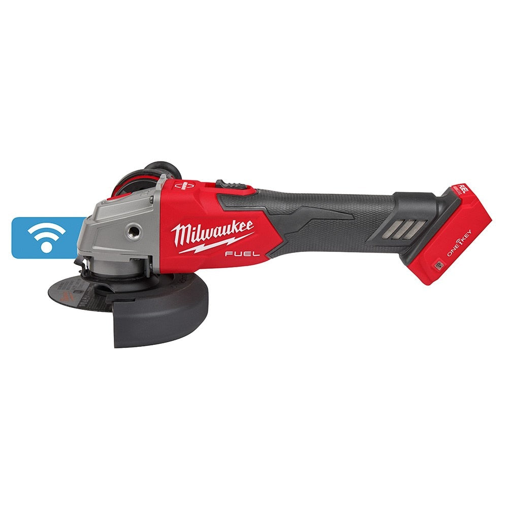 Milwaukee 2883-20 M18 FUEL™ 4-1/2" / 5" Braking Grinder w/ ONE-KEY™ Slide Switch, Lock-On - 15