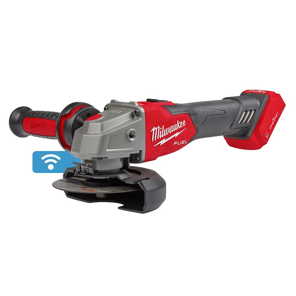 Milwaukee 2883-20 M18 FUEL™ 4-1/2" / 5" Braking Grinder w/ ONE-KEY™ Slide Switch, Lock-On - 16