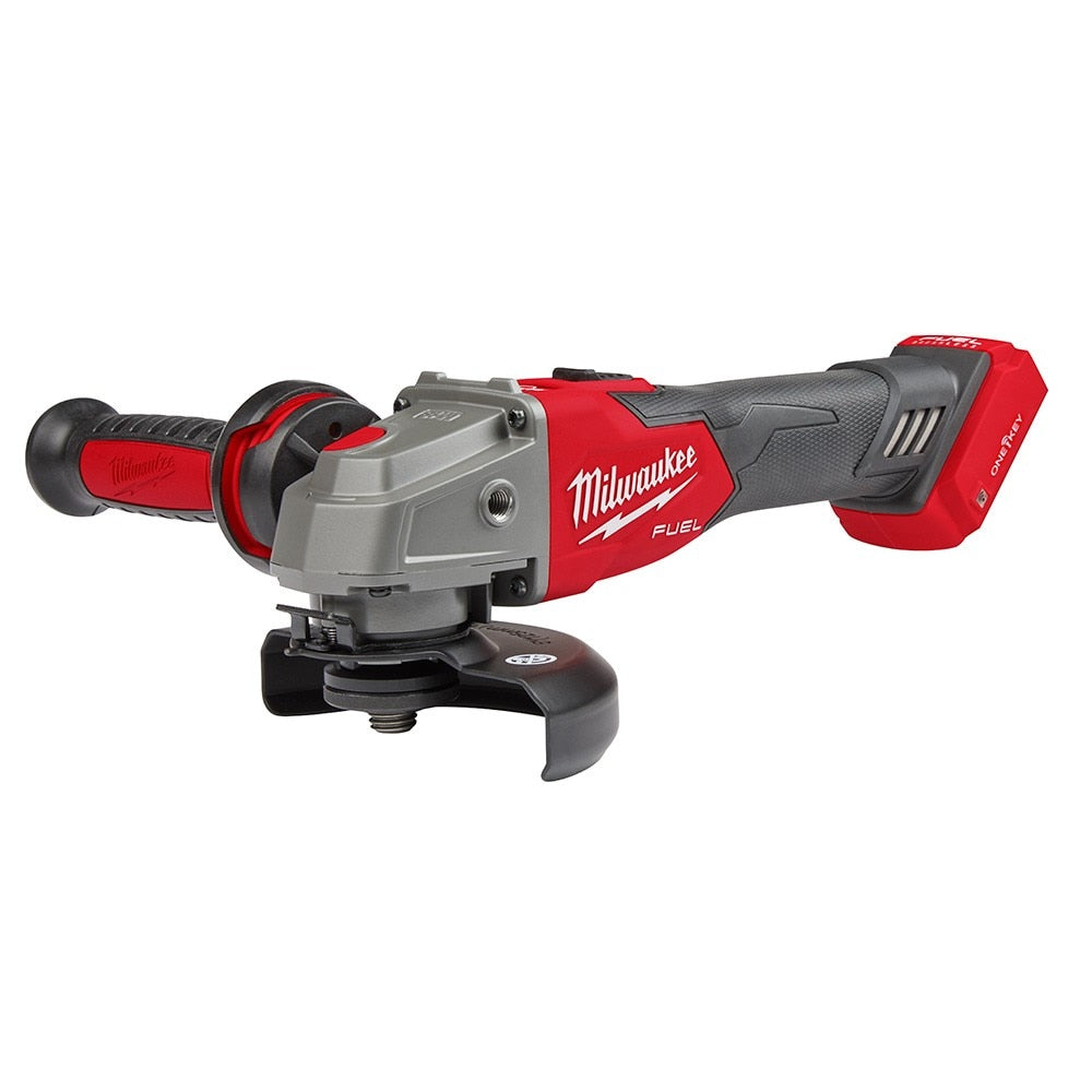 Milwaukee 2883-20 M18 FUEL™ 4-1/2" / 5" Braking Grinder w/ ONE-KEY™ Slide Switch, Lock-On - 2
