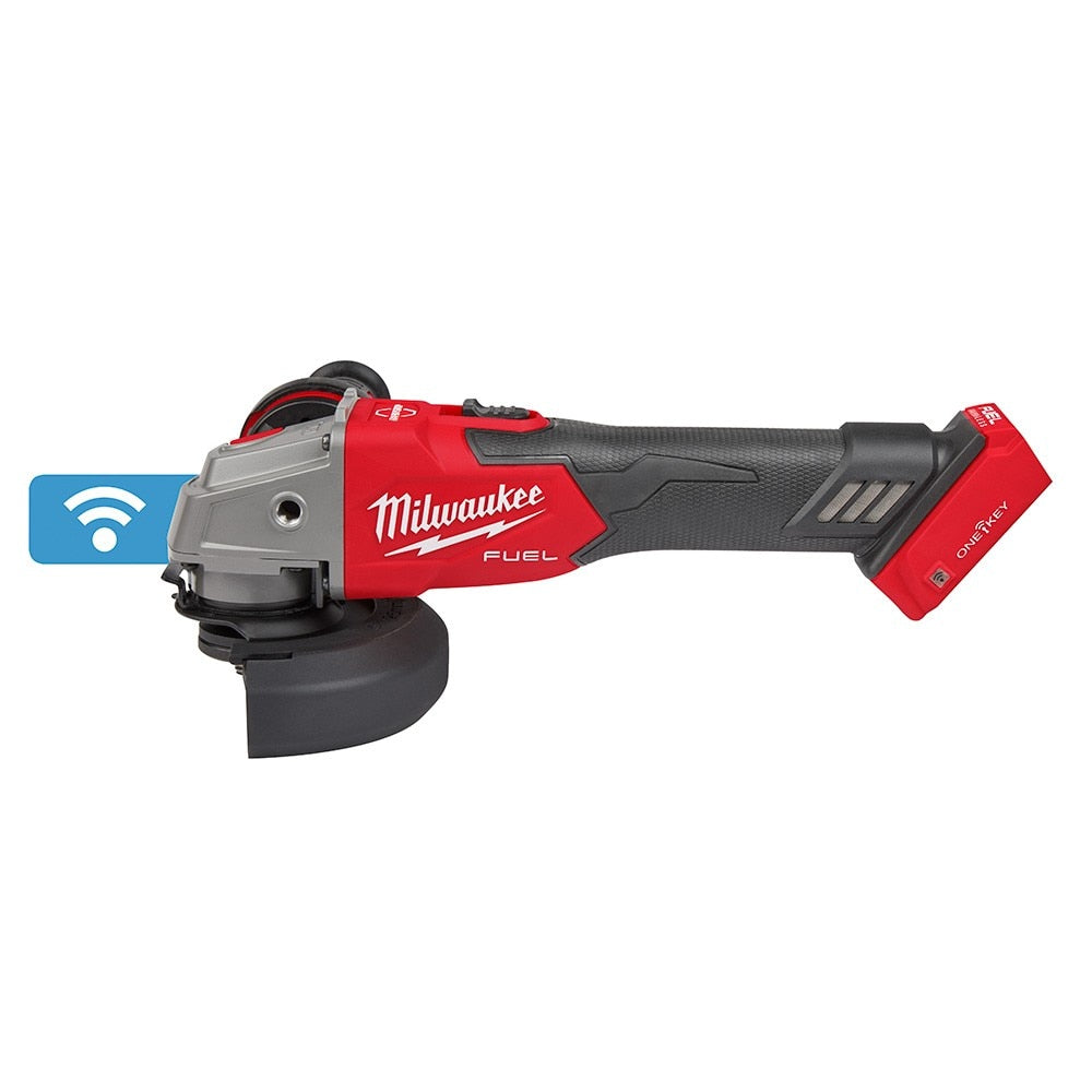 Milwaukee 2883-20 M18 FUEL™ 4-1/2" / 5" Braking Grinder w/ ONE-KEY™ Slide Switch, Lock-On - 7