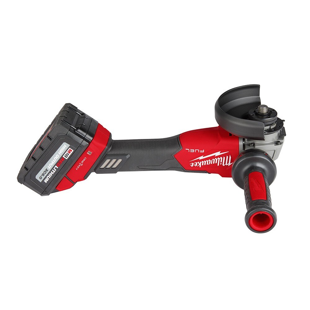 Milwaukee 2883-22 M18 FUEL™ 4-1/2" / 5" Braking Grinder w/ ONE-KEY™ Slide Switch, Lock-On Kit - 14