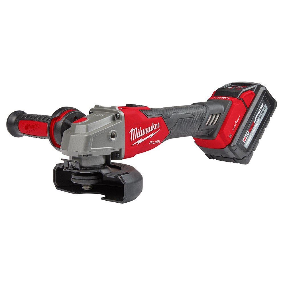 Milwaukee 2883-22 M18 FUEL™ 4-1/2" / 5" Braking Grinder w/ ONE-KEY™ Slide Switch, Lock-On Kit - 5