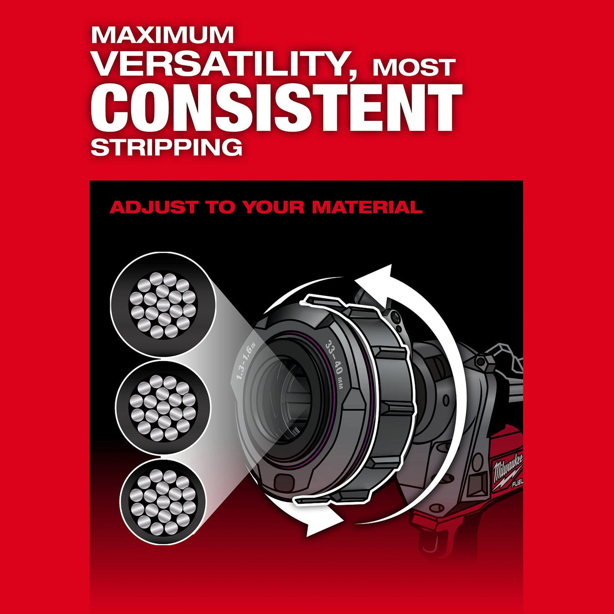 Milwaukee 2937-20 M18 FUEL Covered Conductor Cable Stripper - 6