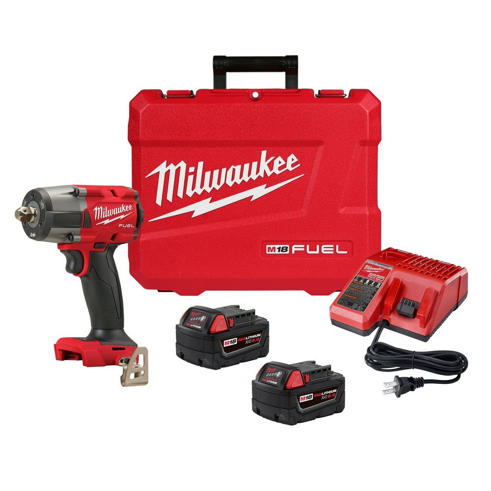 Milwaukee 2962P-22 "M18 FUEL™ 1/2 " Mid-Torque Impact Wrench w/ Pin Detent Kit " - 2