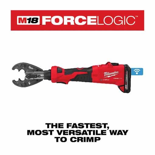Milwaukee 2978-22O M18™ FORCE LOGIC™ 6T Linear Utility Crimper Kit w/ O-D3 Jaw (2978-220) - 8