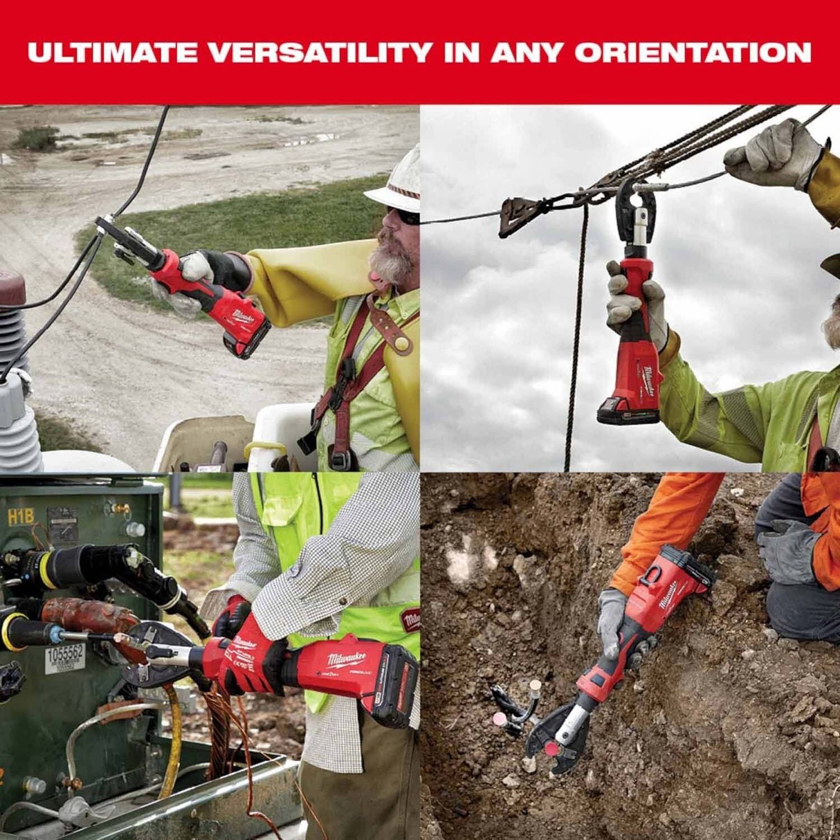 Milwaukee 2978-OCUT M18 FORCE LOGIC 6T Linear Utility Crimper w/ O-D3 Jaw & Cutting Jaws - 8