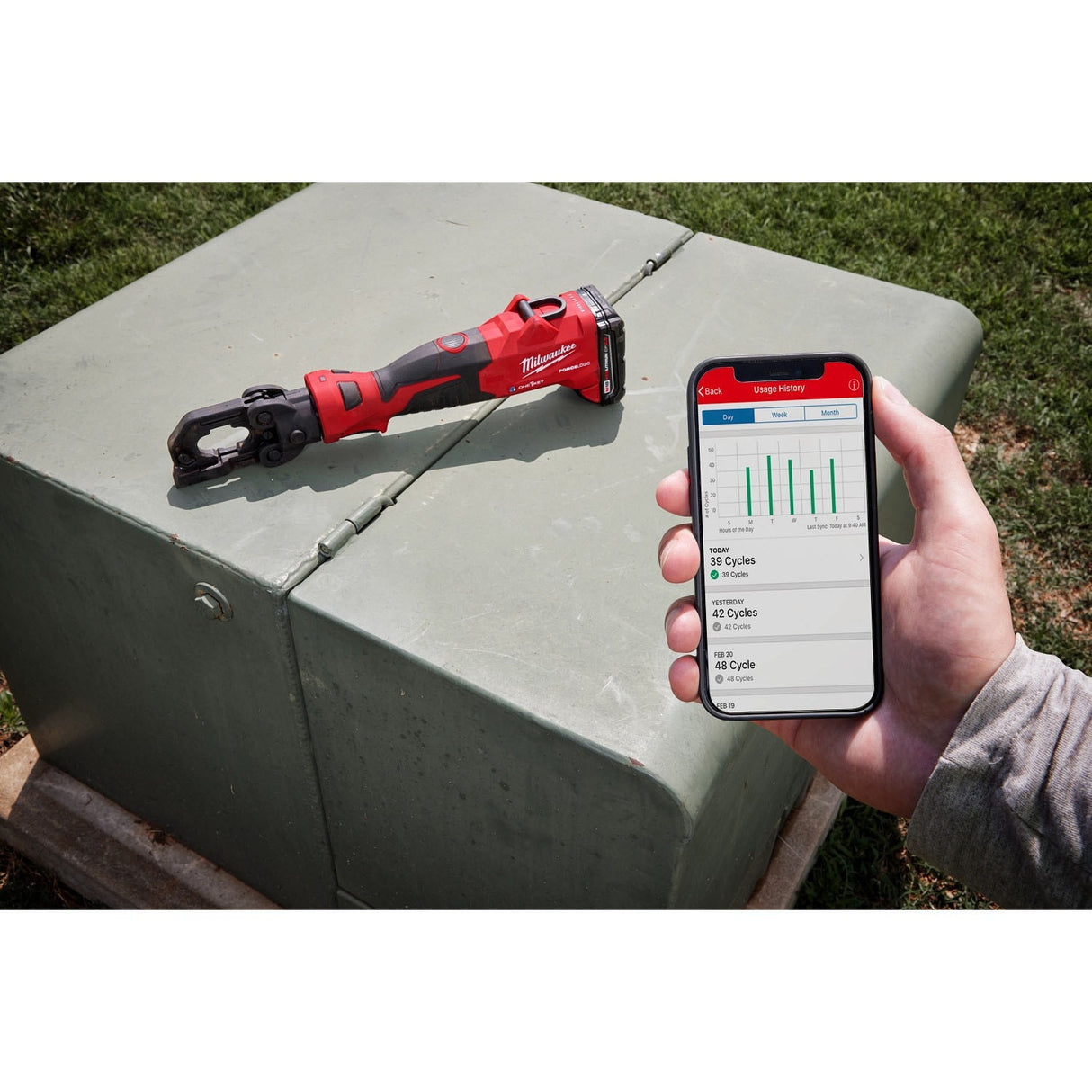 Milwaukee 2979-20 M18 FORCE LOGIC 6T Latched Linear Utility Crimper Tool Only (No Battery) - 10