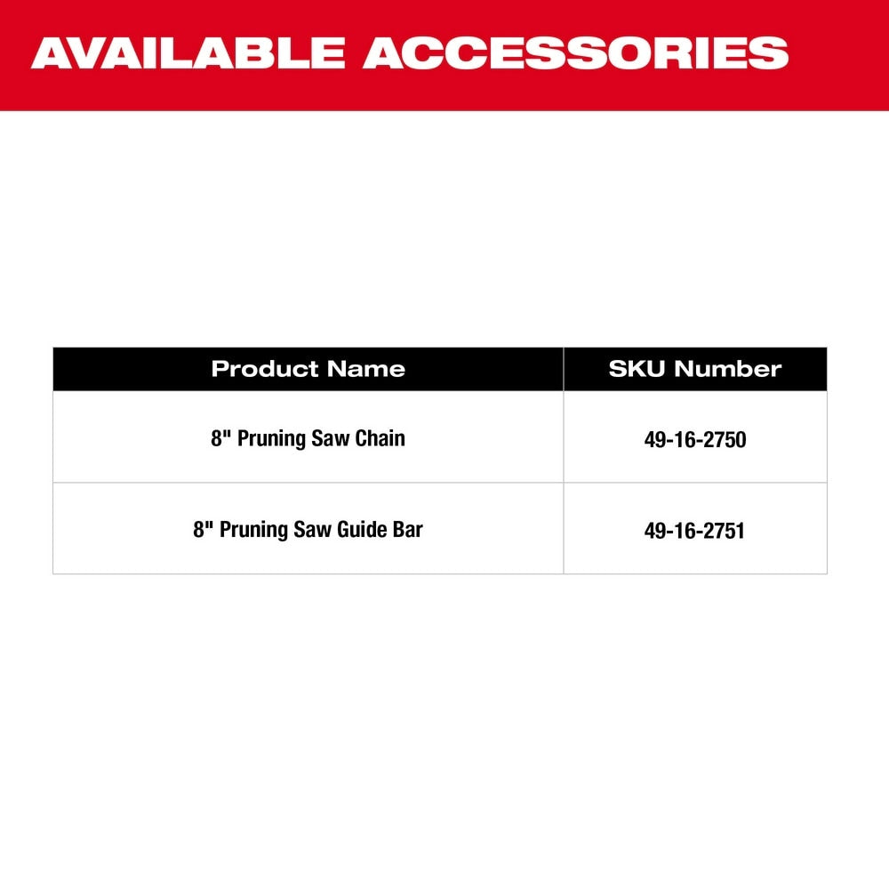 Milwaukee 3004-80 M18 Fuel Hatchet 8" Pruning Saw (Reconditioned) - 12