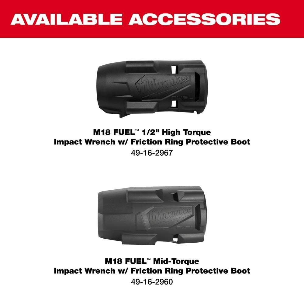 Milwaukee 3010-22 M18 FUEL 1/2" HTIW & 3/8" MTIW Automotive Combo Kit - 7