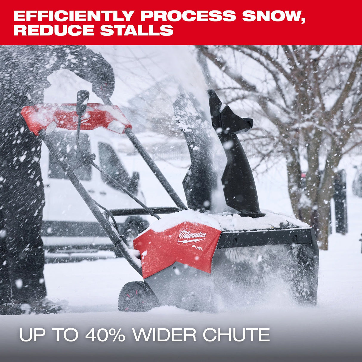 Milwaukee 3036-22HD M18 FUEL 21" Auger Propelled Dual Battery Single Stage Snow Blower Kit - 11