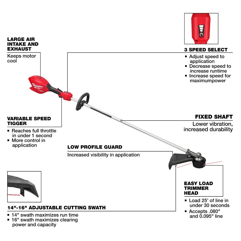 Milwaukee 3046-20 M18 FUEL 16" String Trimmer - 3