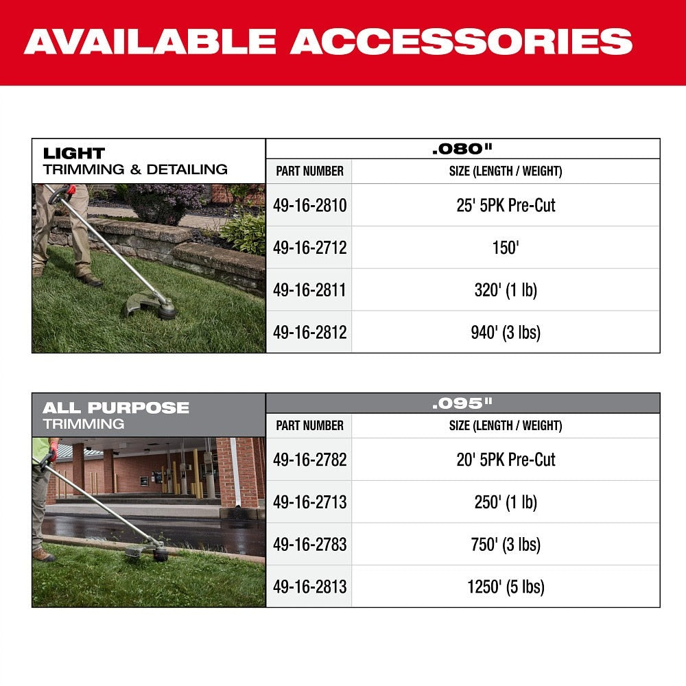 Milwaukee 3046-20 M18 FUEL 16" String Trimmer - 12