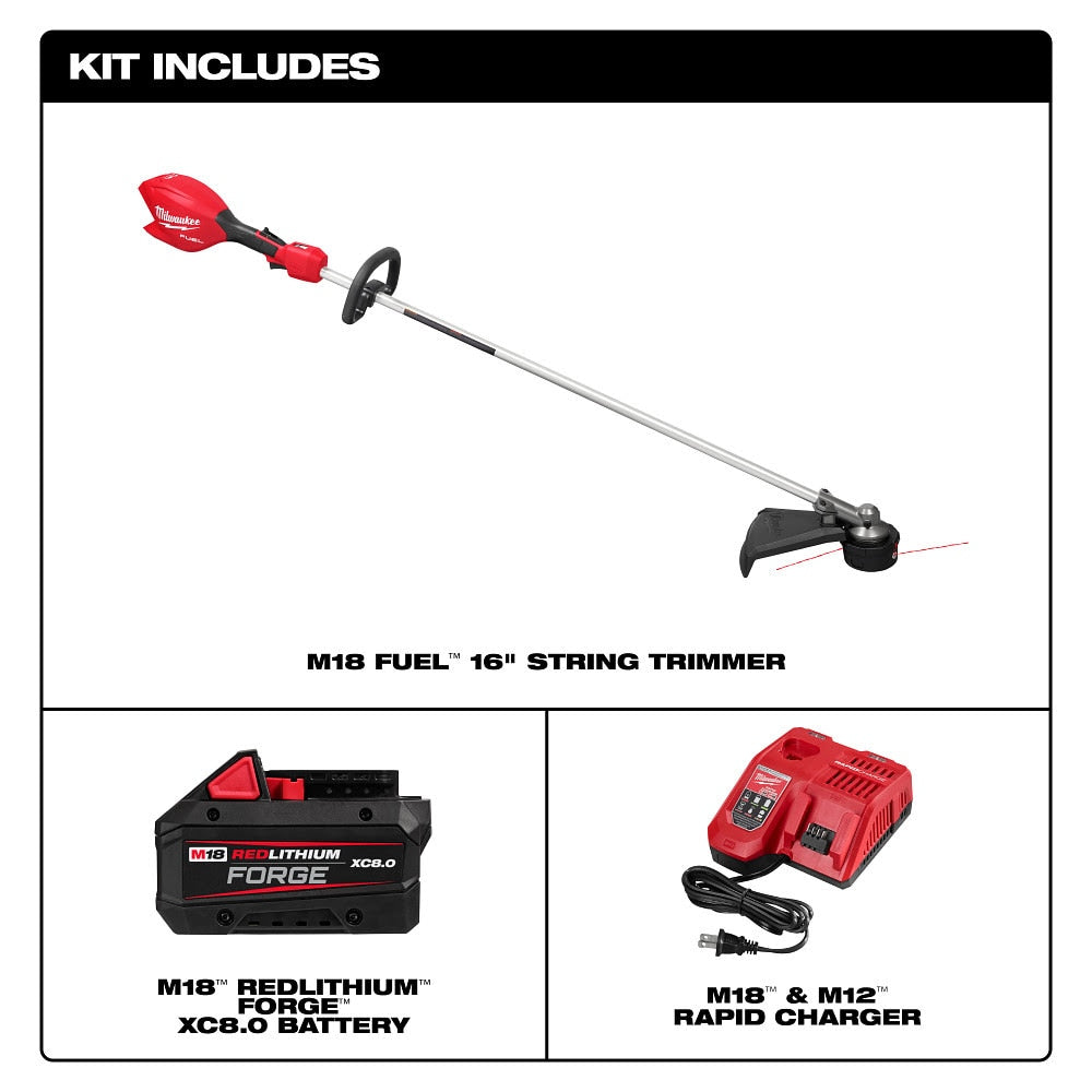 Milwaukee 3046-21HD M18 FUEL 16" String Trimmer Kit - 3