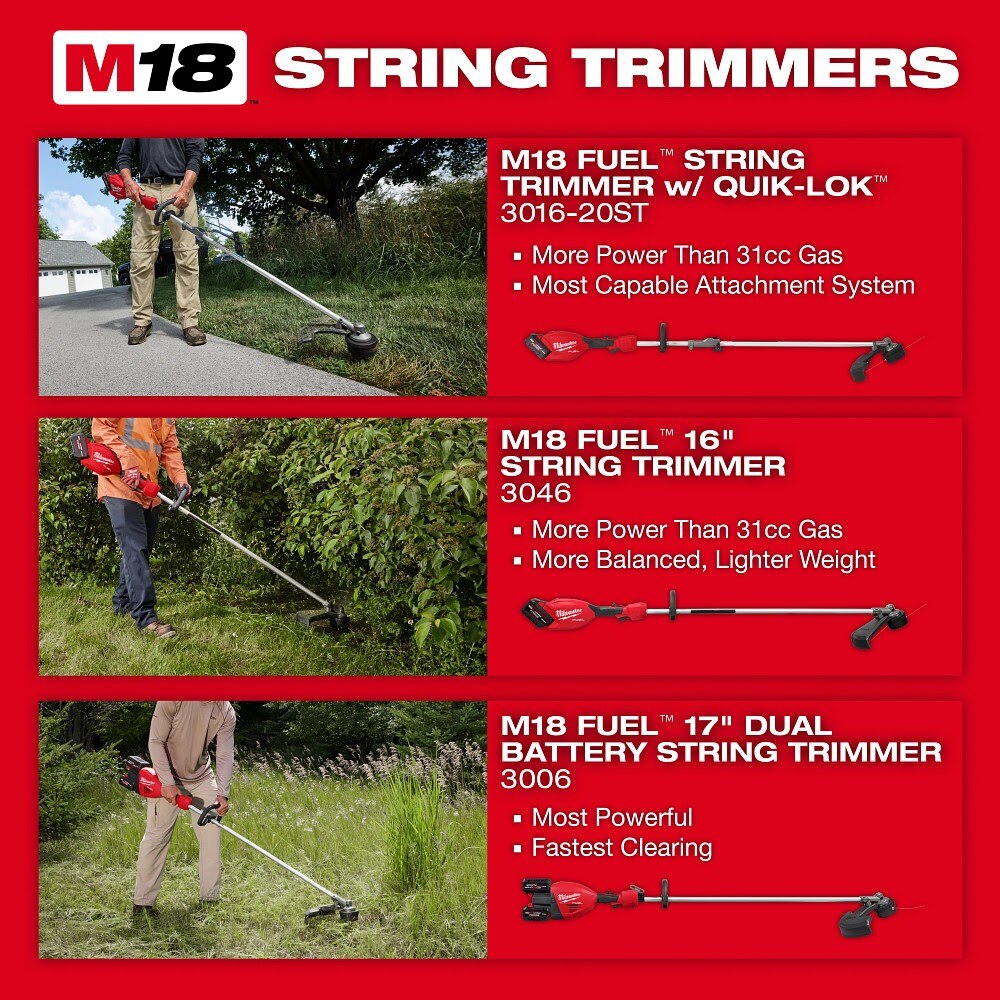 Milwaukee 3046-21HD M18 FUEL 16" String Trimmer Kit - 11