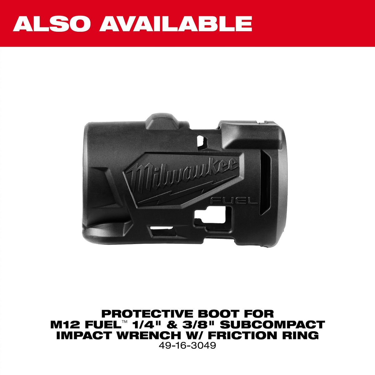 Milwaukee 3049-22 M12 FUEL 3/8" Subcompact Impact Wrench Kit with Friction Ring - 11