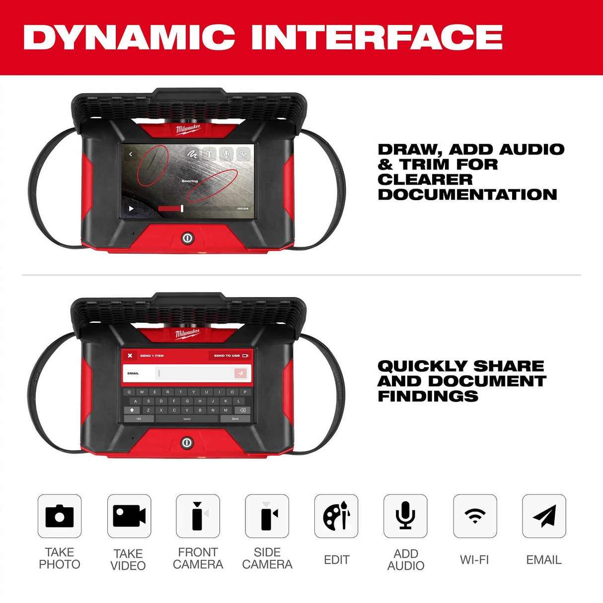 Milwaukee 3151-21 M12 Auto Shop Borescope with Wi-Fi File Sharing Kit - 5