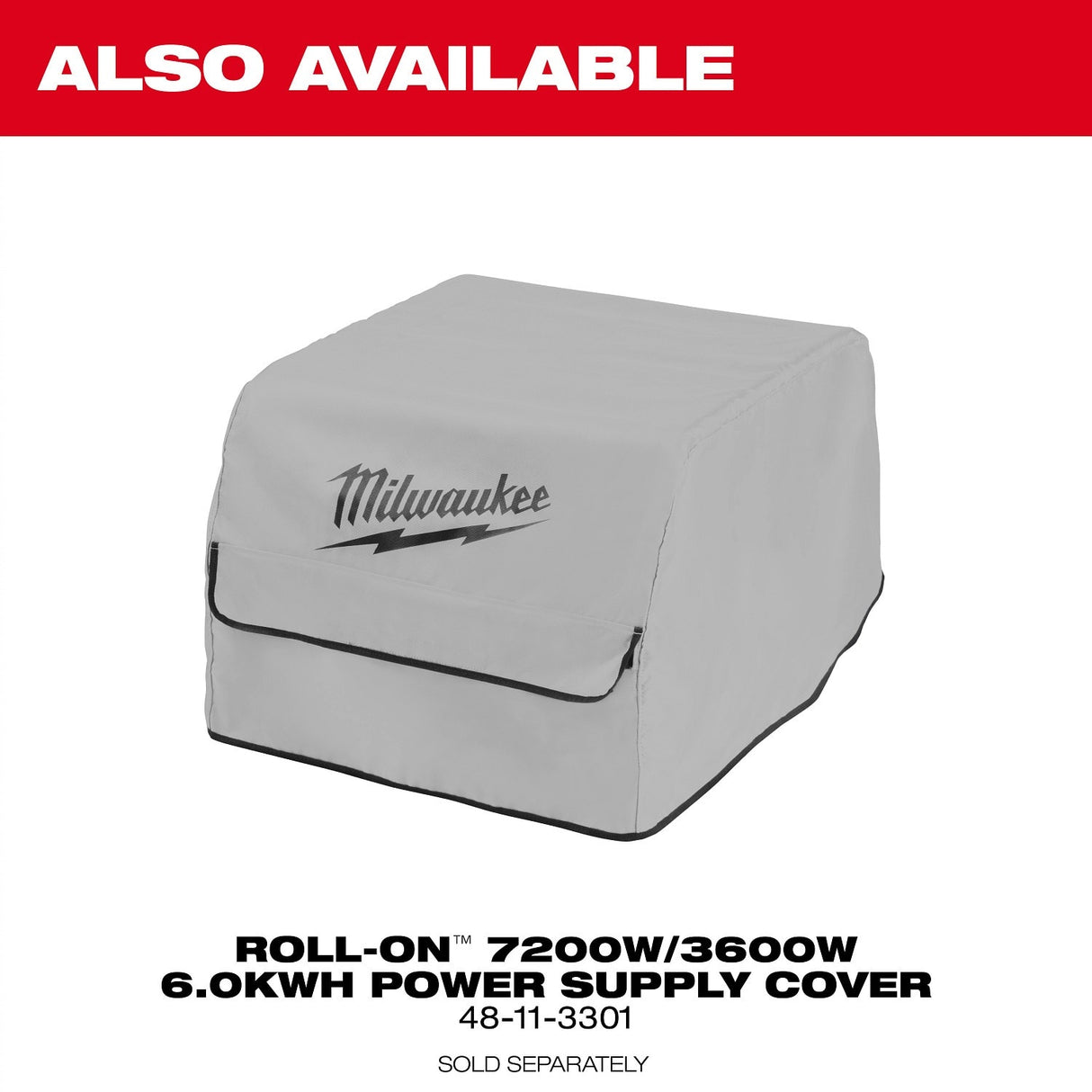 Milwaukee 3301R ROLL-ON 7200W 3600W 6.0kWh Portable Power Supply with Integrated Battery - 11