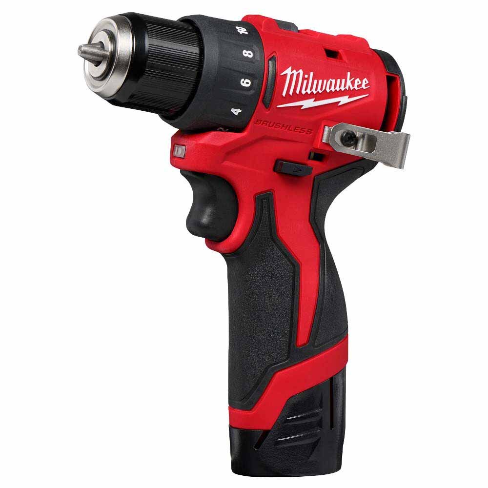 Milwaukee 3401-22 M12 Subcompact Brushless 3/8" Drill/Driver Kit - 9