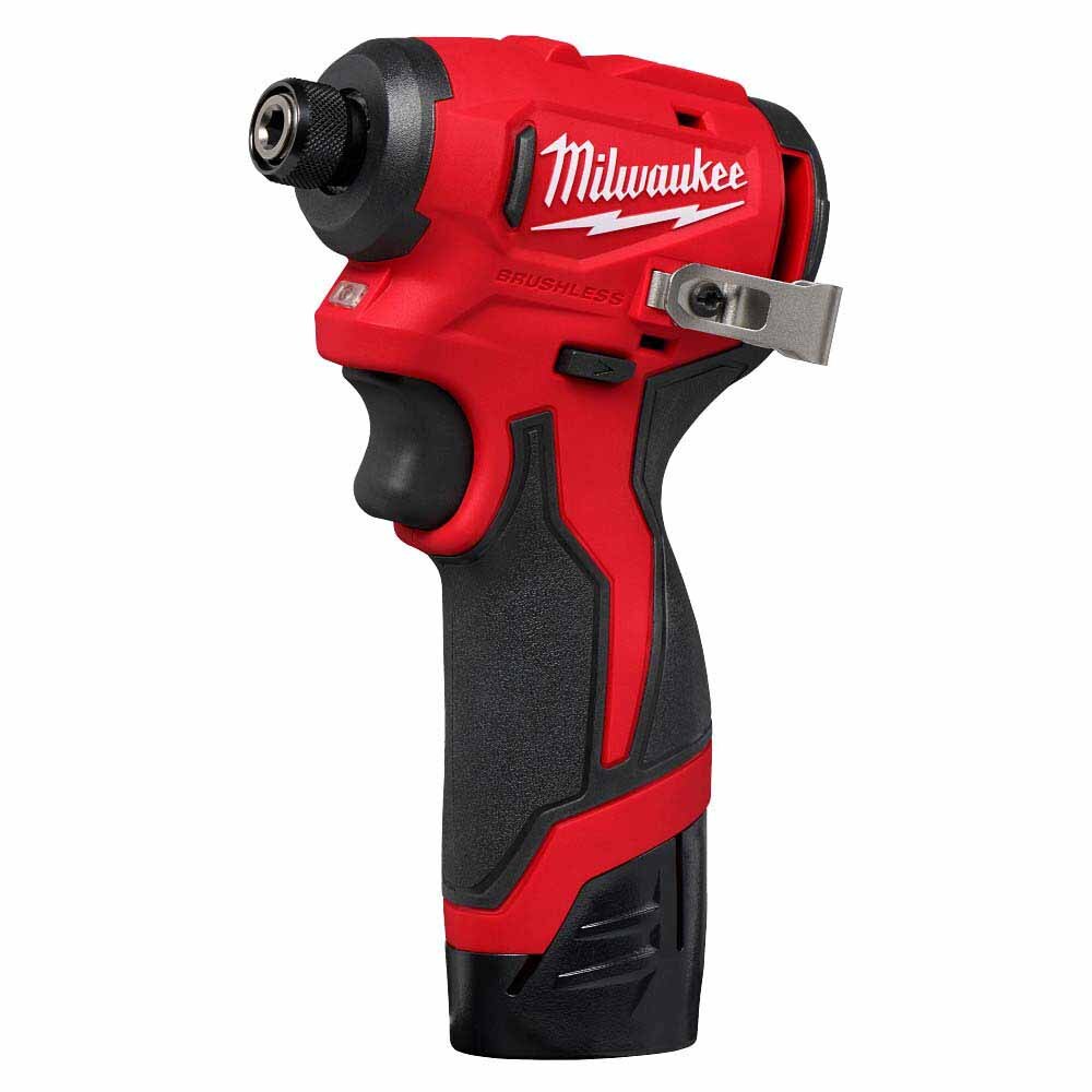 Milwaukee 3450-22 M12 Subcompact Brushless 1/4" Hex Impact Driver Kit - 9