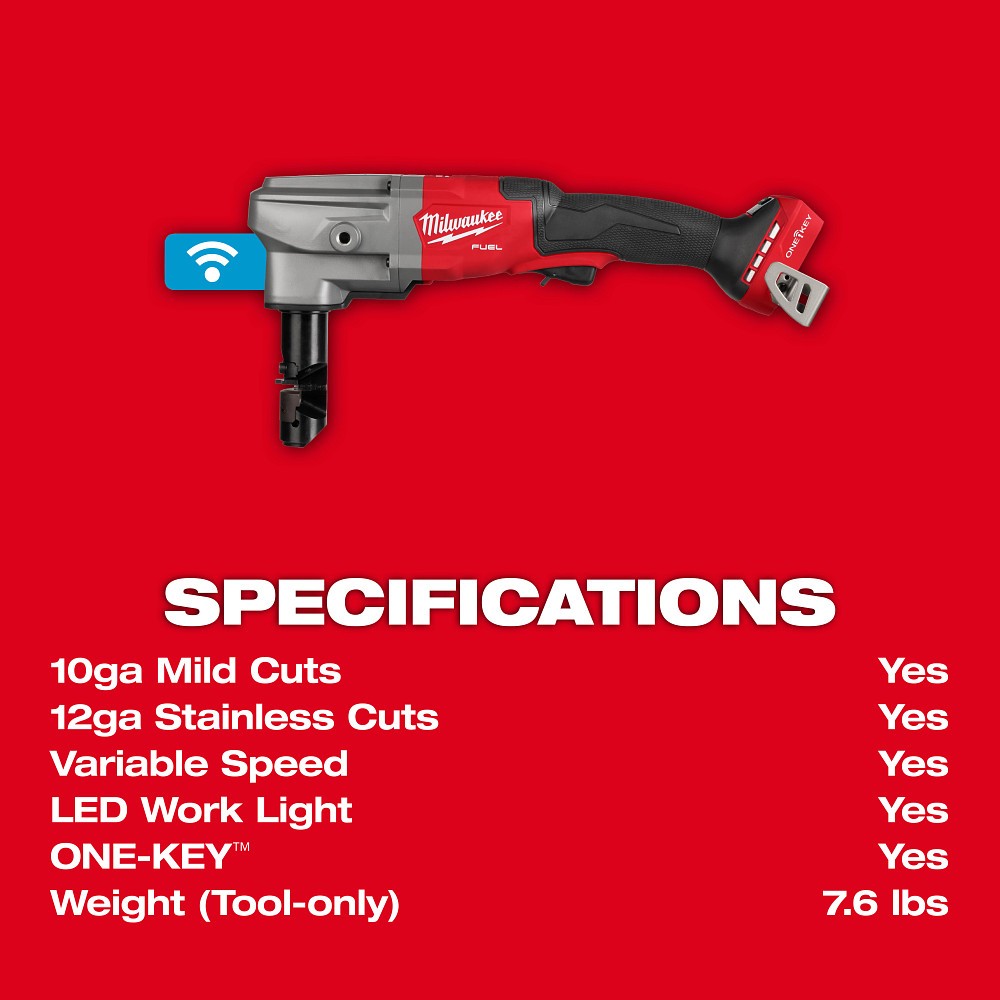 Milwaukee 3476-20 M18 FUEL 10 Gauge Nibbler - 10