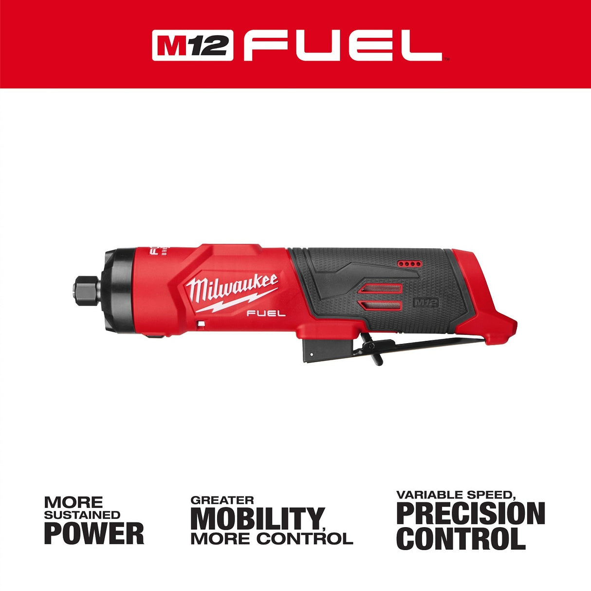 Milwaukee 3486-20 M12 Fuel 1/4" Cordless Brushless Straight Die Grinder Bare Tool - 3