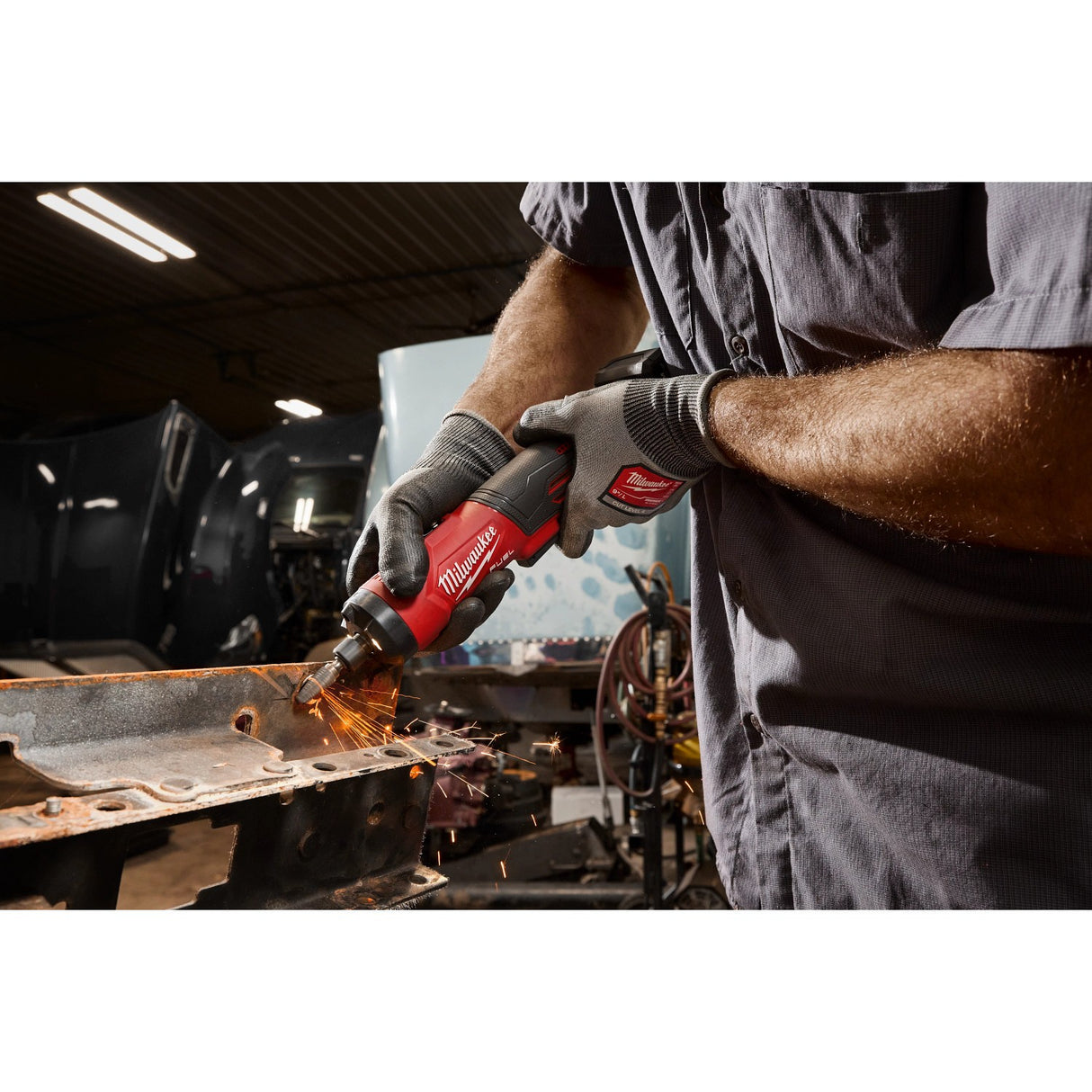 Milwaukee 3486-20 M12 Fuel 1/4" Cordless Brushless Straight Die Grinder Bare Tool - 10