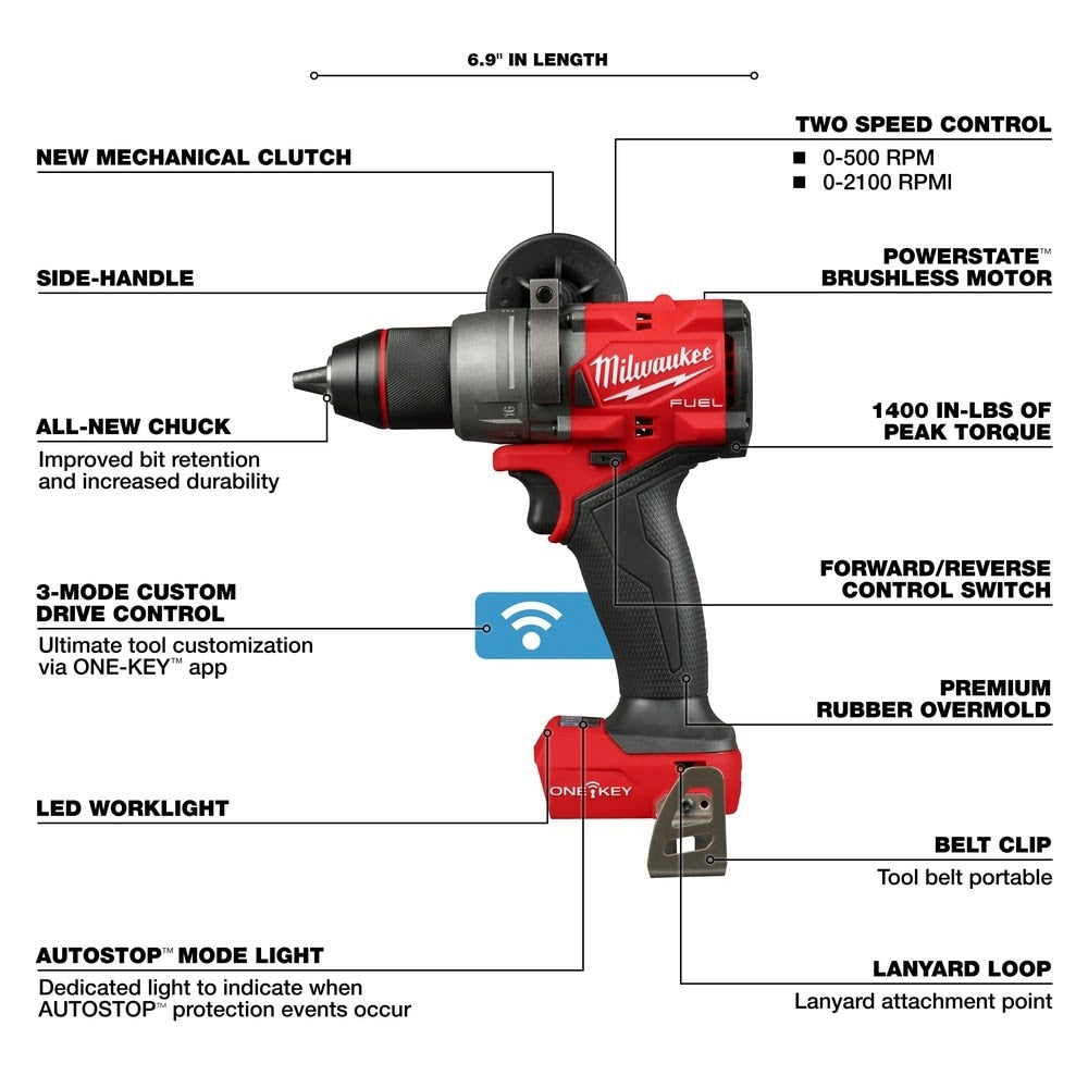 Milwaukee 3696-22 M18 FUEL 2-Tool Combo Kit w/ ONE-KEY - 4