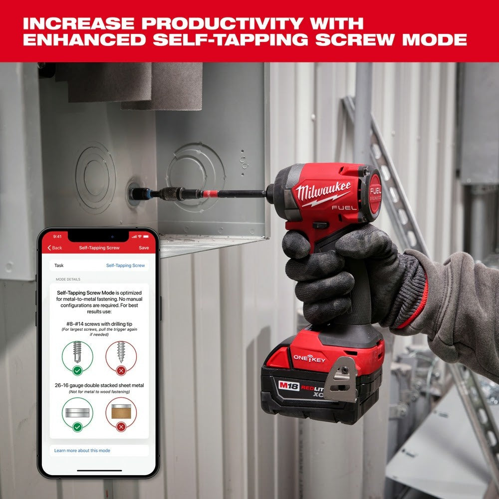 Milwaukee 3696-22 M18 FUEL 2-Tool Combo Kit w/ ONE-KEY - 12