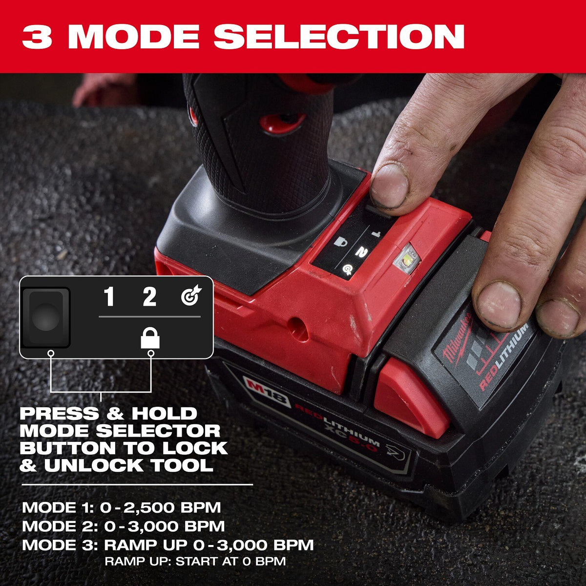 Milwaukee 3771-20 M18 FUEL Striker 0.401" Round Shank Cordless Hammer Chisel - 11
