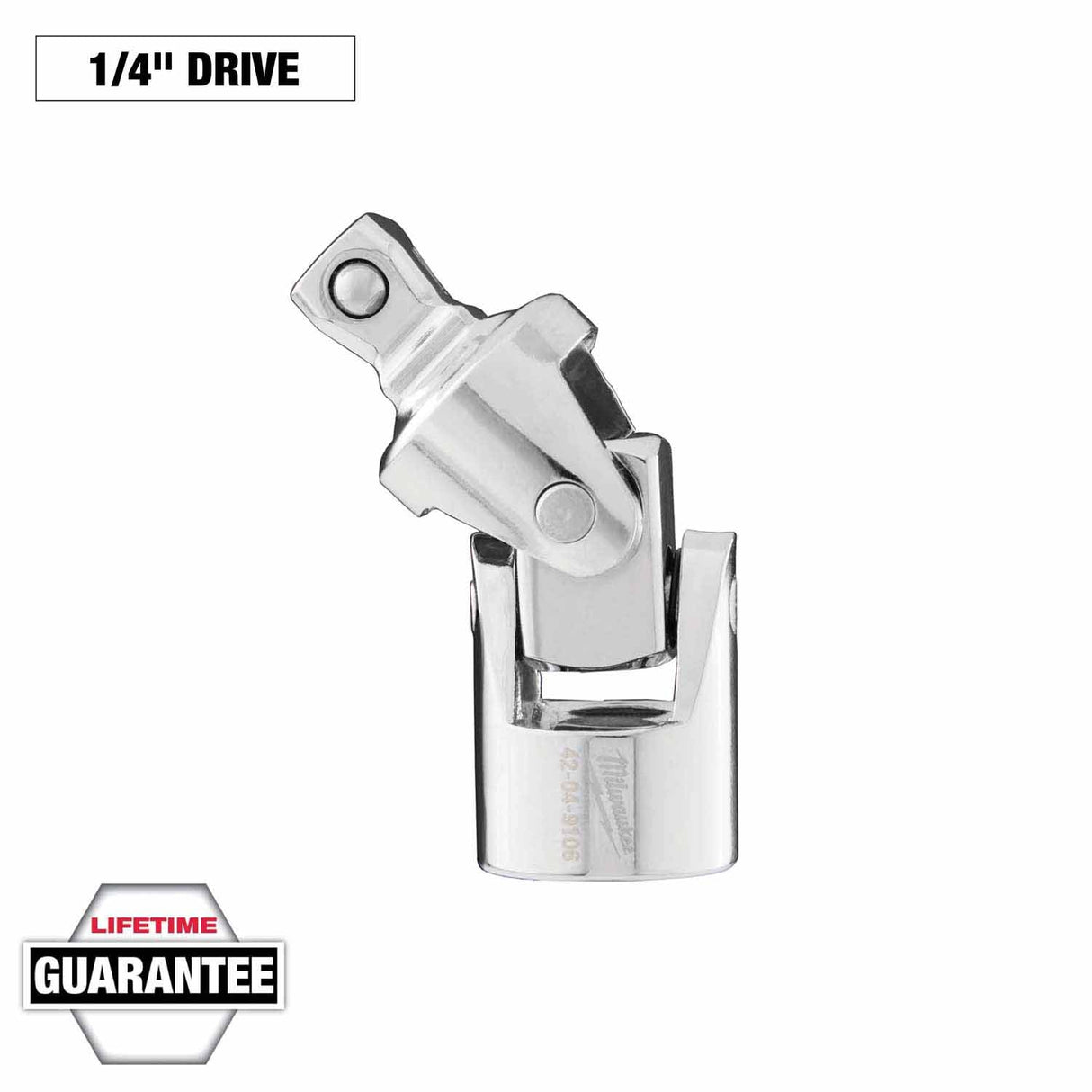 Milwaukee 42-04-9106 1/4" Drive Universal Joint with Chrome Plating - 3