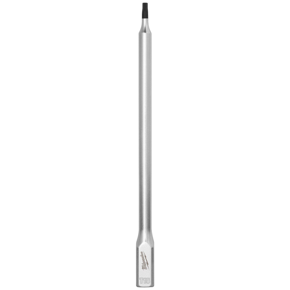 Milwaukee 45-34-1063 1/4" Drive T15 Long TORX Bit Socket with 6 in. Reach and Anti-Roll Wrench-Ready Sides