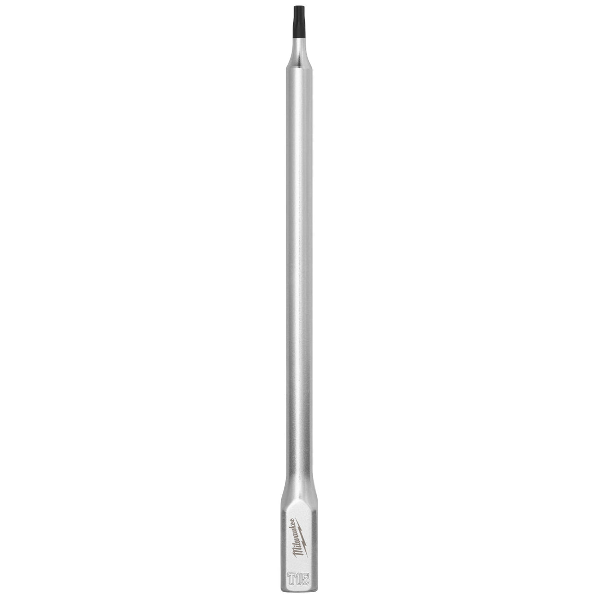 Milwaukee 45-34-1063 1/4" Drive T15 Long TORX Bit Socket with 6 in. Reach and Anti-Roll Wrench-Ready Sides