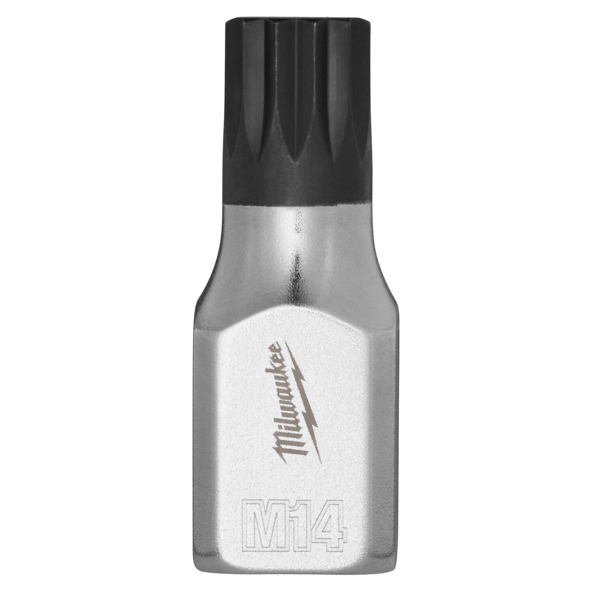 Milwaukee 45-34-1147 3/8" Drive 14mm Triple Square Bit Socket with Anti-Roll Wrench-Ready FOUR FLAT Sides