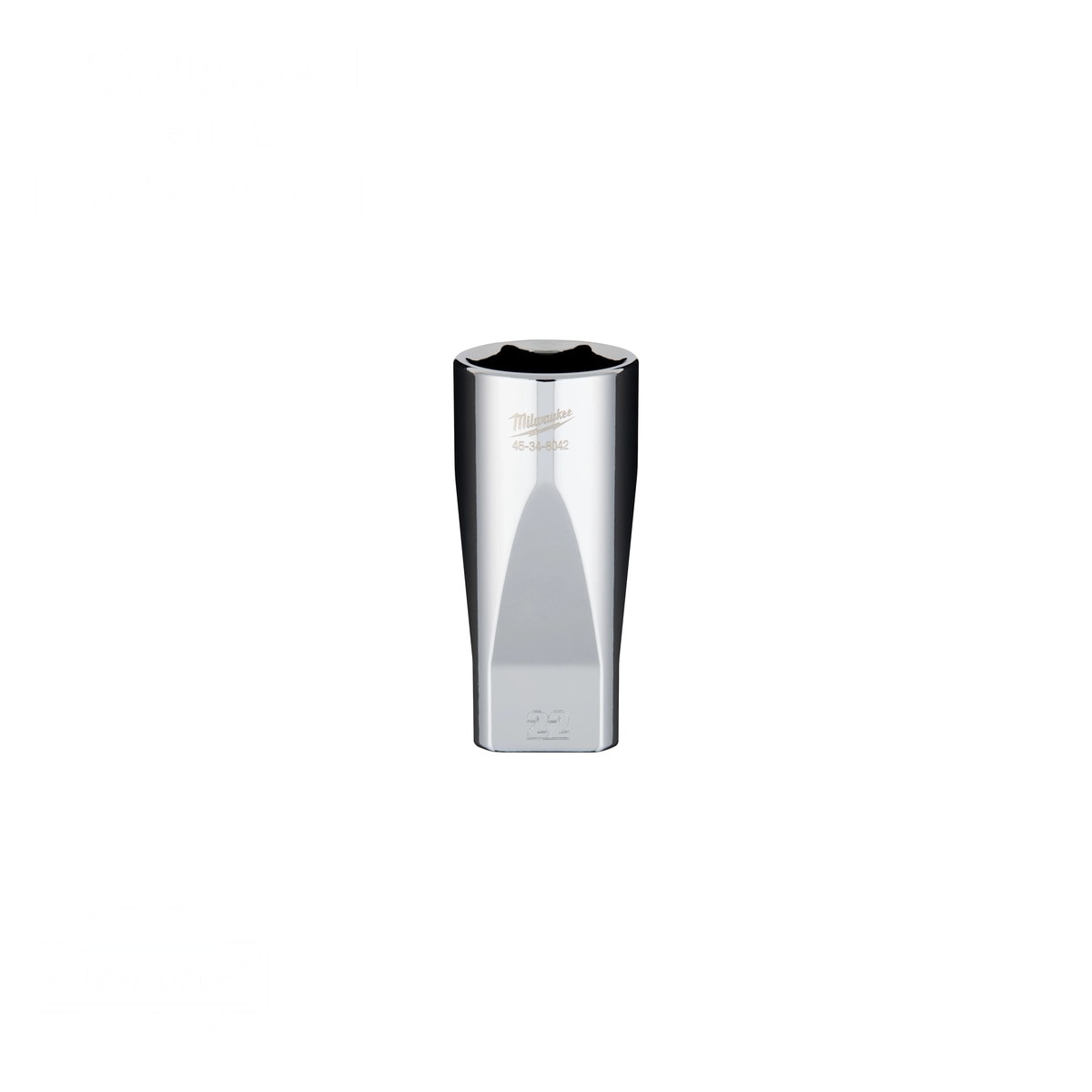 Milwaukee 45-34-8042 3/8" Drive 22mm Deep Well 6 Point Socket with Four Flat Sides